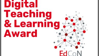 Illustration mit dem Schriftzug Digital Teaching & Learning Award