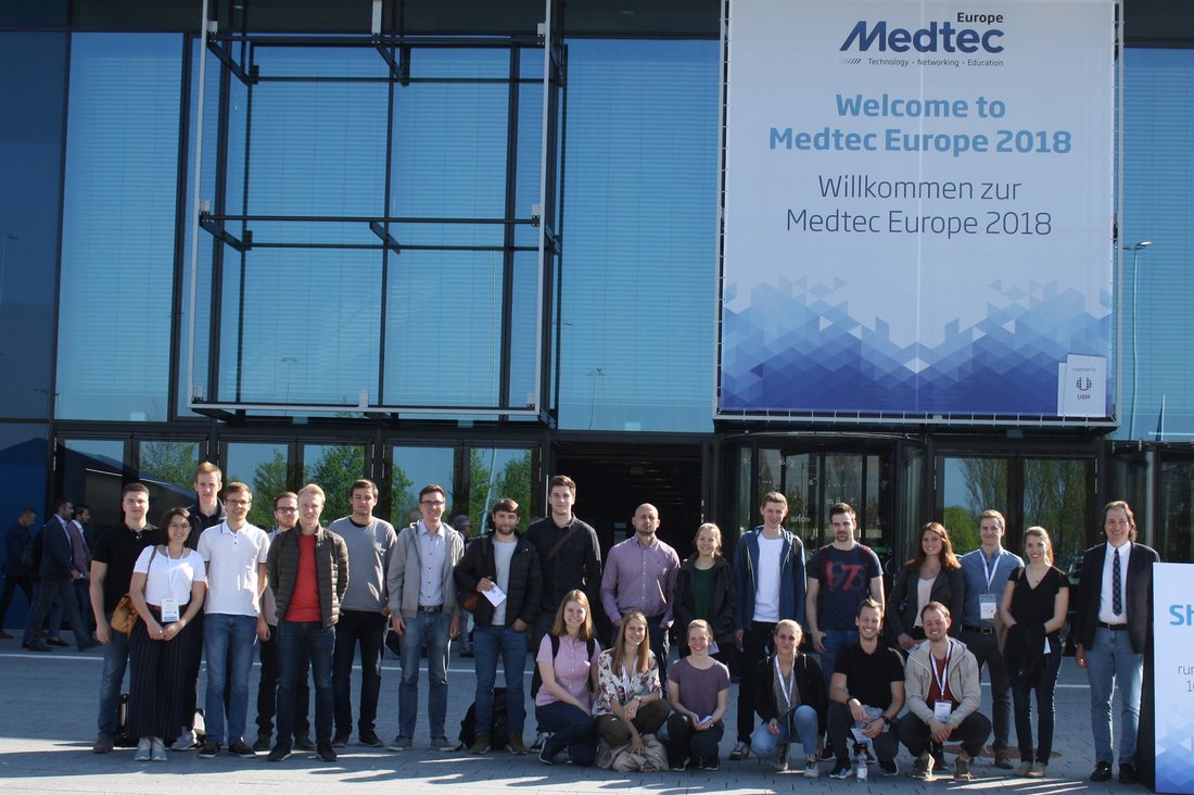 WIW-Studierende auf der Medtec Europe 2018