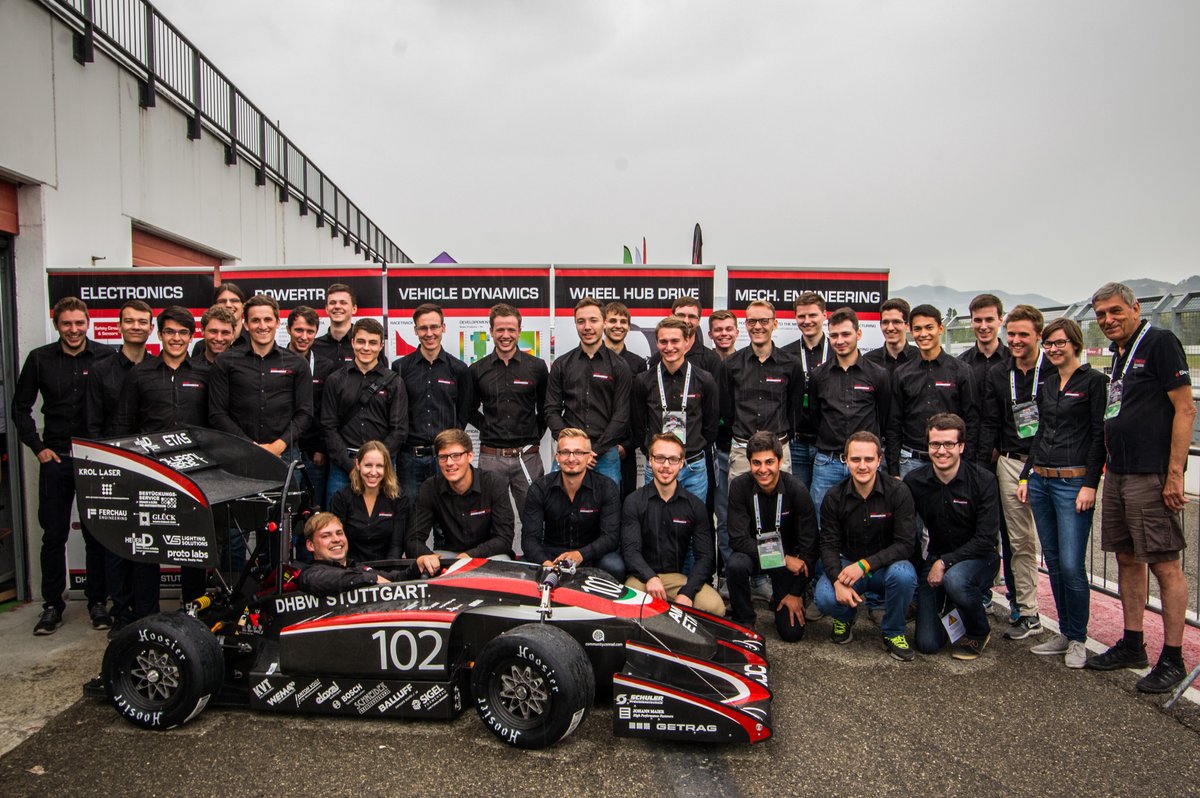 DHBW Engineering Team bei Formula Student Italy auf dem Siegertreppchen