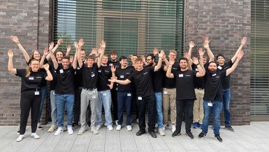 Gruppenbild: Teilnehmende des Hackathon Siemens