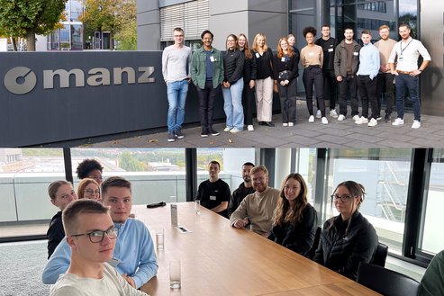 Studierenden aus dem Studiengang Wirtschaftsingenieurwesen zu Besuch bei der Manz AG in Reutlingen