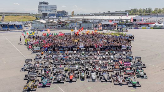 DHBW Engineering Stuttgart bei der Formula Student Germany auf dem Hockenheimring