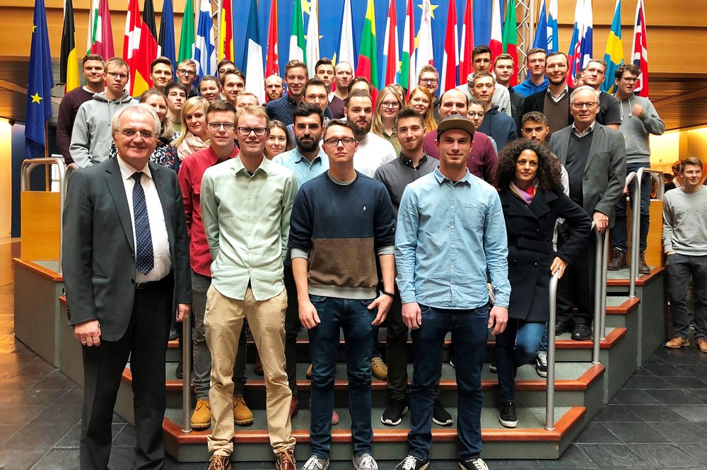 Studierende des Studiengangs BWL-Handwerk der DHBW Stuttgart zu Besuch im europäischen Parlament in Straßburg