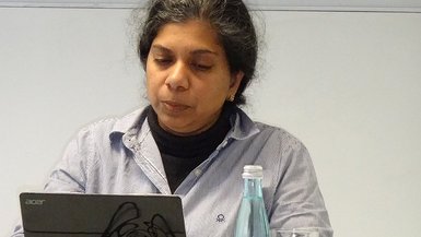 Prof. Nilmini Wickramasinghe bei ihrer Vorlesung